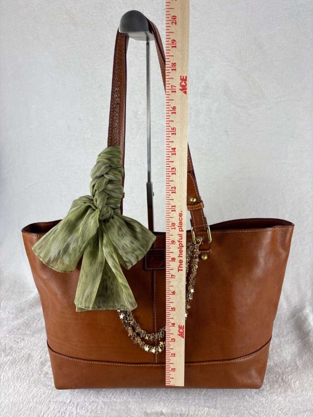 Dooney & Bourke Florentine East/West Chelsea Tote in Natural, Scarf and Chain - Picture 9 of 16